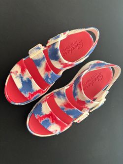 Skechers Luxe Foam Tie-Dye Sandals