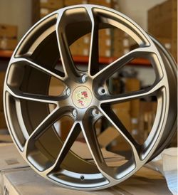 22'' Wheels fit Porsche Panamera Matte Bronze Staggered with Tires Cayenne Taycan