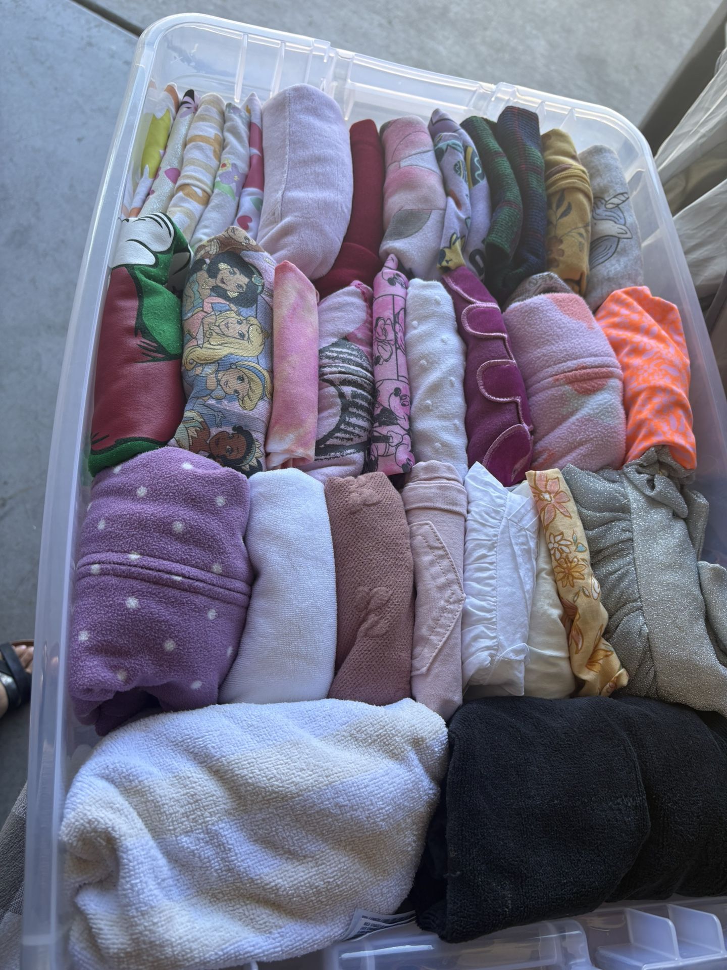 Bundle: 36 Pieces 3T And 4T Shirts Sweaters Dresses Pants Towels