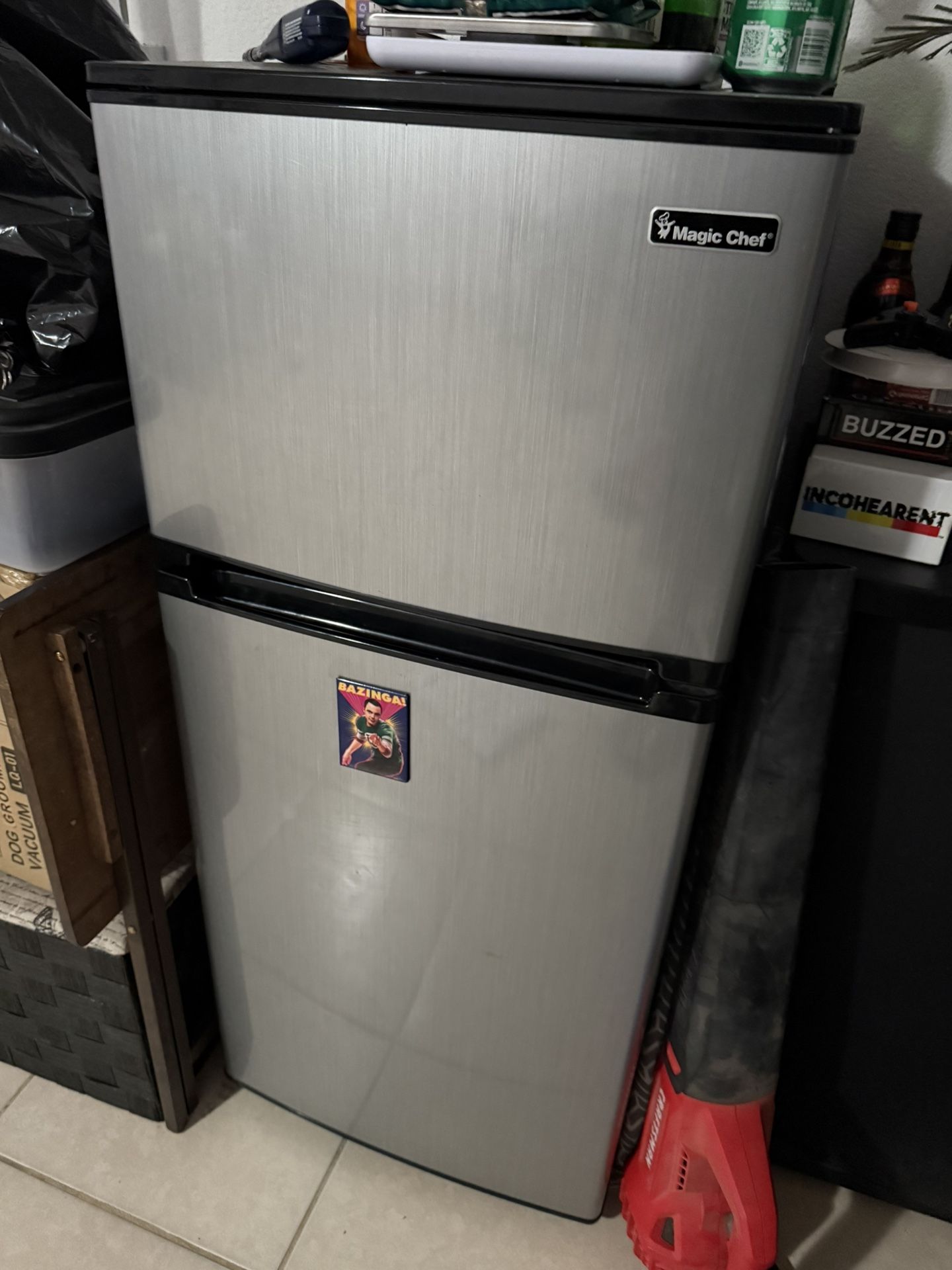 Magic Chef 3.1 cu. ft. Mini Fridge in Stainless Look