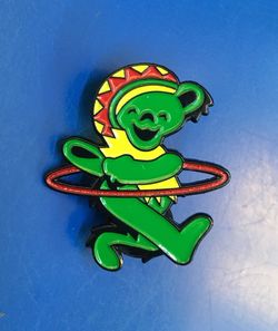 Grateful Dead Bear Pin Rasta Hula Hoop