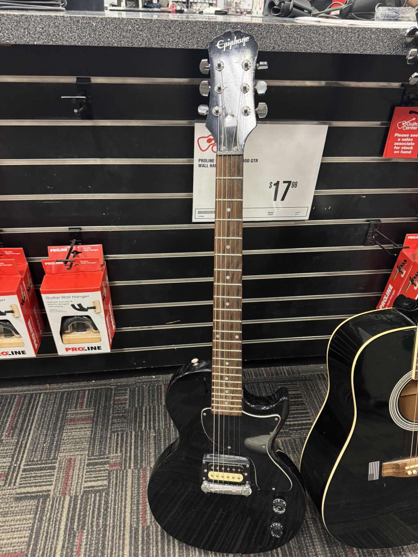 Epiphone Les Paul Junior Black Solid Body Electric Guitar