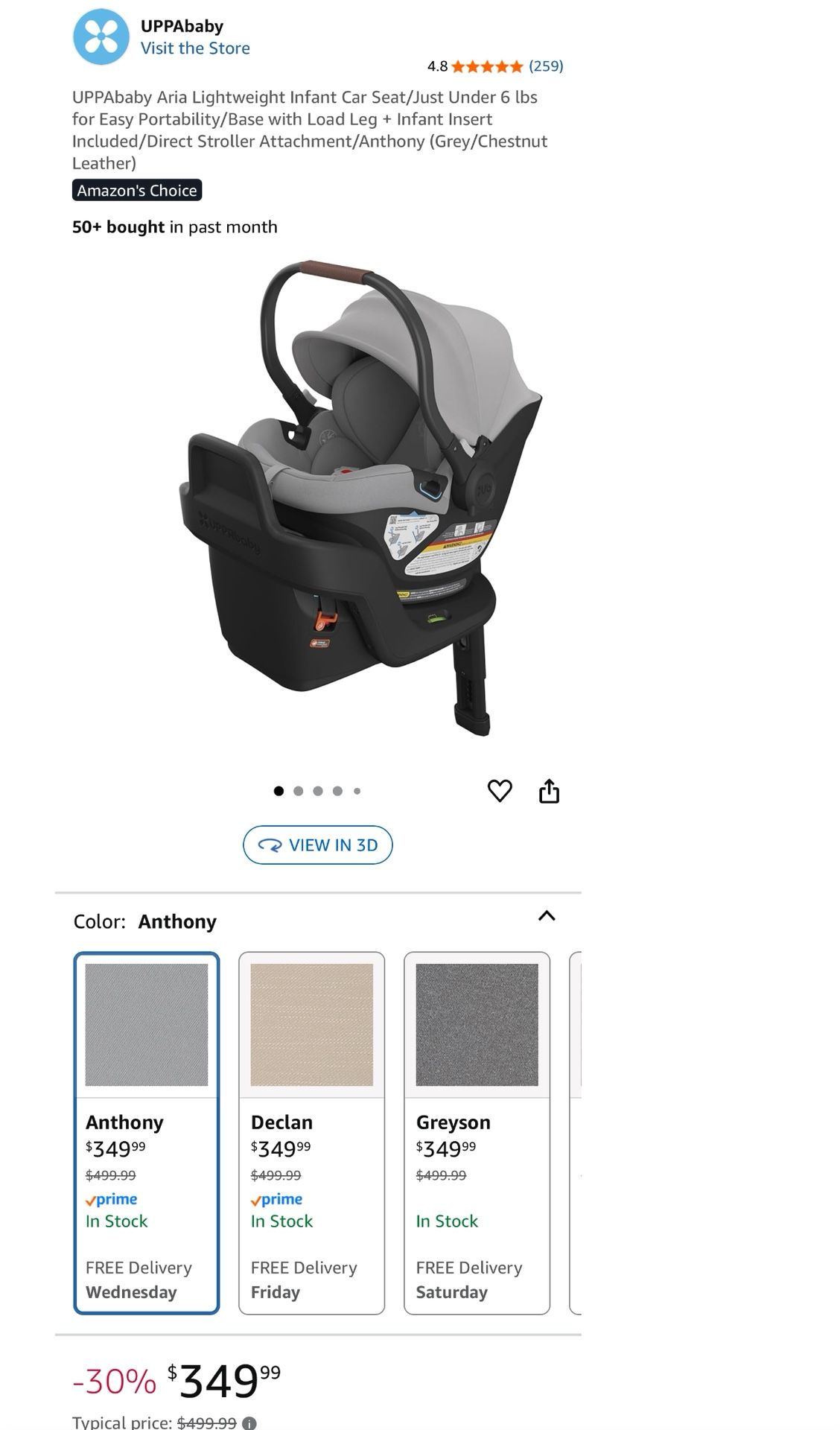 UppaBaby Aria Car Seat