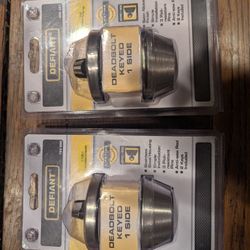 Defiant  Deadbolt Keyed 1 Side 