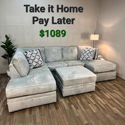 CALNITA SISAL 2-PIECE RAF CHAISE SECTIONAL