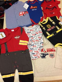 Baby Fireman Clothes Set