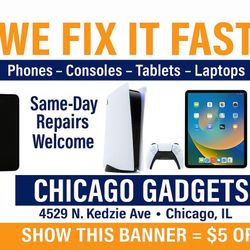 Phone, Tablet, Laptop & Console Repair – $5 OFF 
