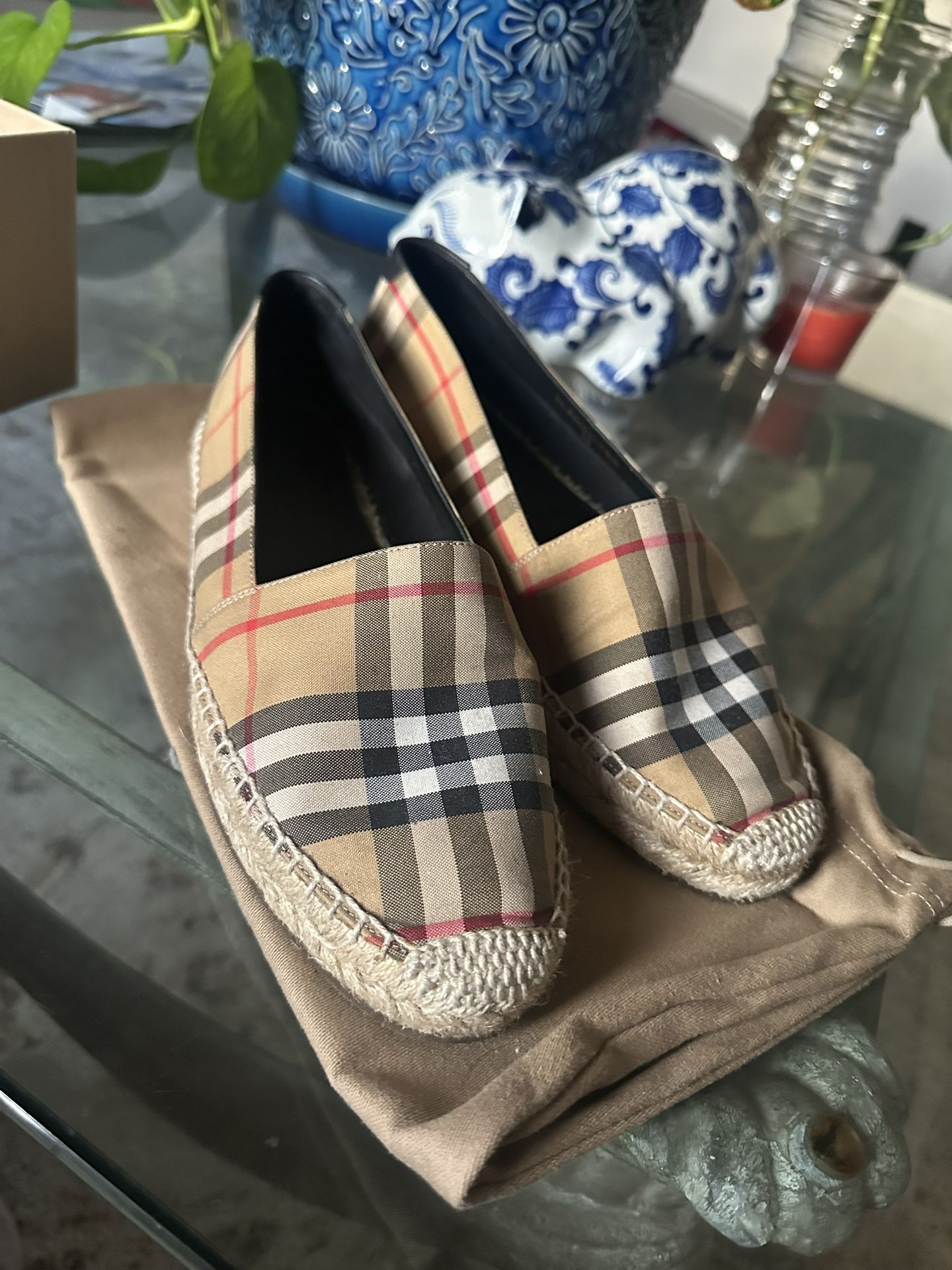 Burberry Check Mews Espadrilles