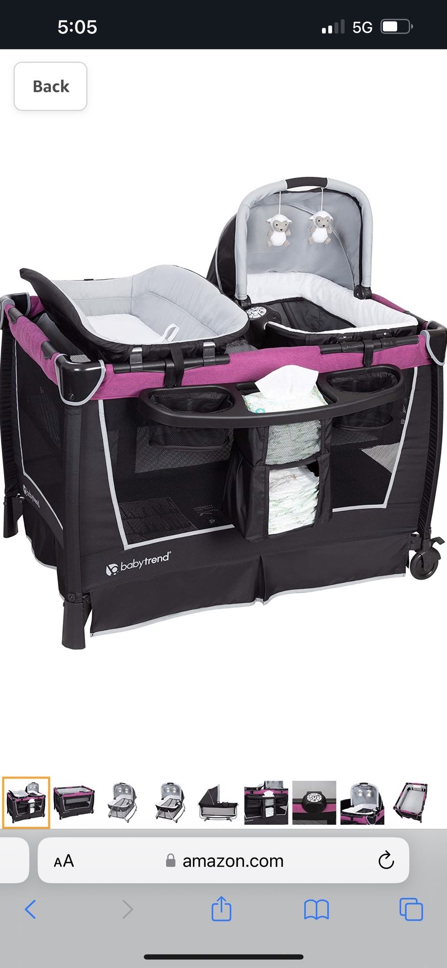 Brand New Baby Trend Pack N Play Bassinet With Changing Table