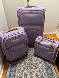 London Fog 3-piece Purple Luggage Set