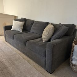 Stylish Charcoal 3-Piece Living Room Set