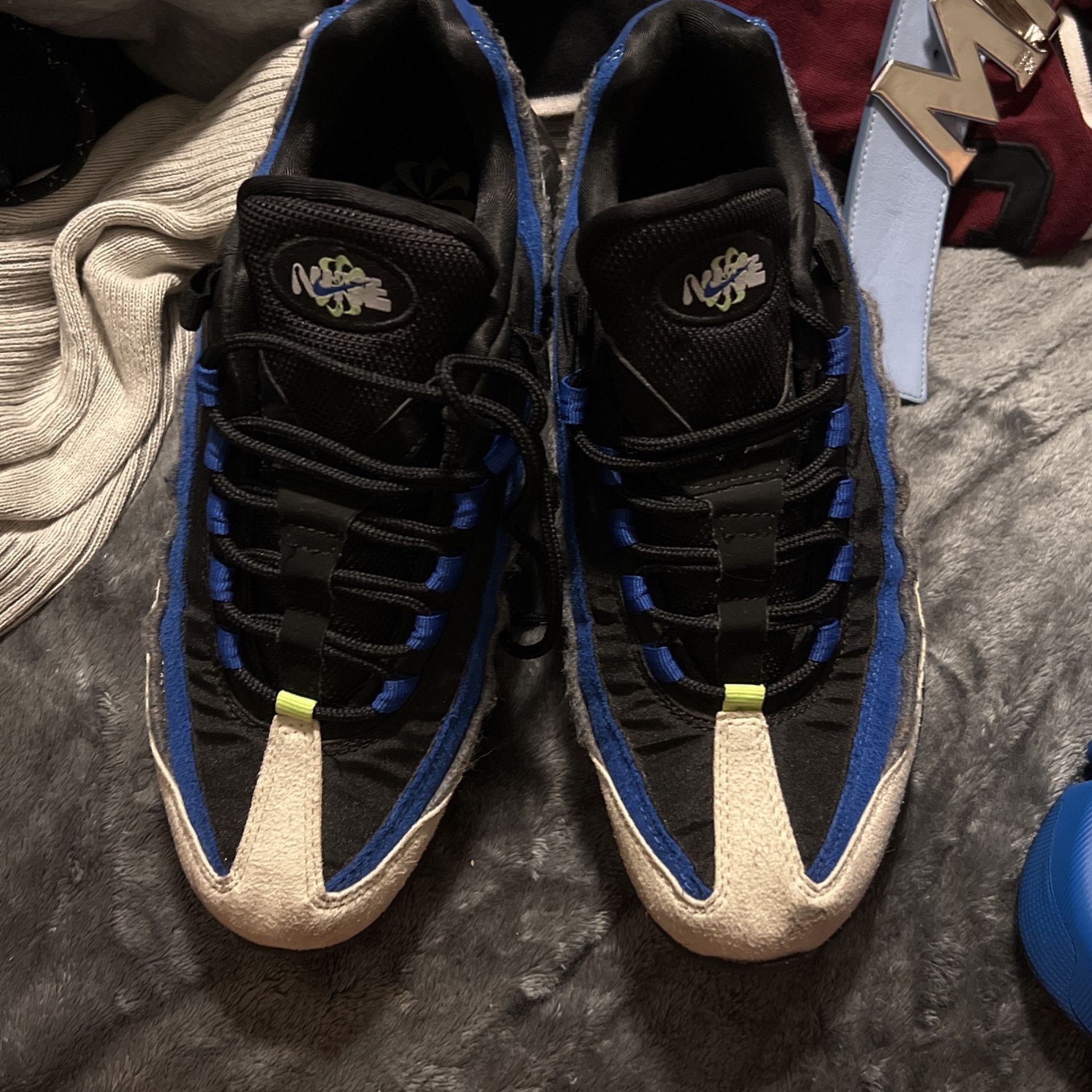 Buy Air Max 95 SE 'Double Swoosh - Black Game Royal' - DQ0268 001