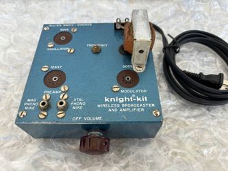 Vintage Allied Radio Knight-Kit Wireless broadcaster and amplifier