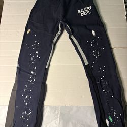 Gallery Dept Navy Blue Flare Sweatpants