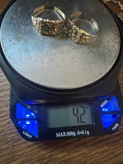 10k gold nugget rings
