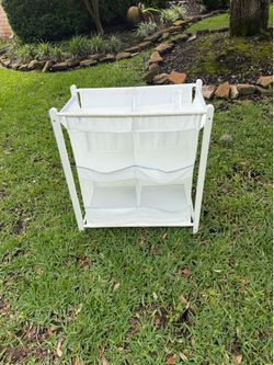 white Munchkin Nursery Essentials Diaper Organizer,