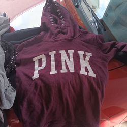 Pink Hoodie Ask For Size And Price 