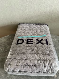 Dexi Bathroom Rug Mat 17x30 for Tub Dark Grey