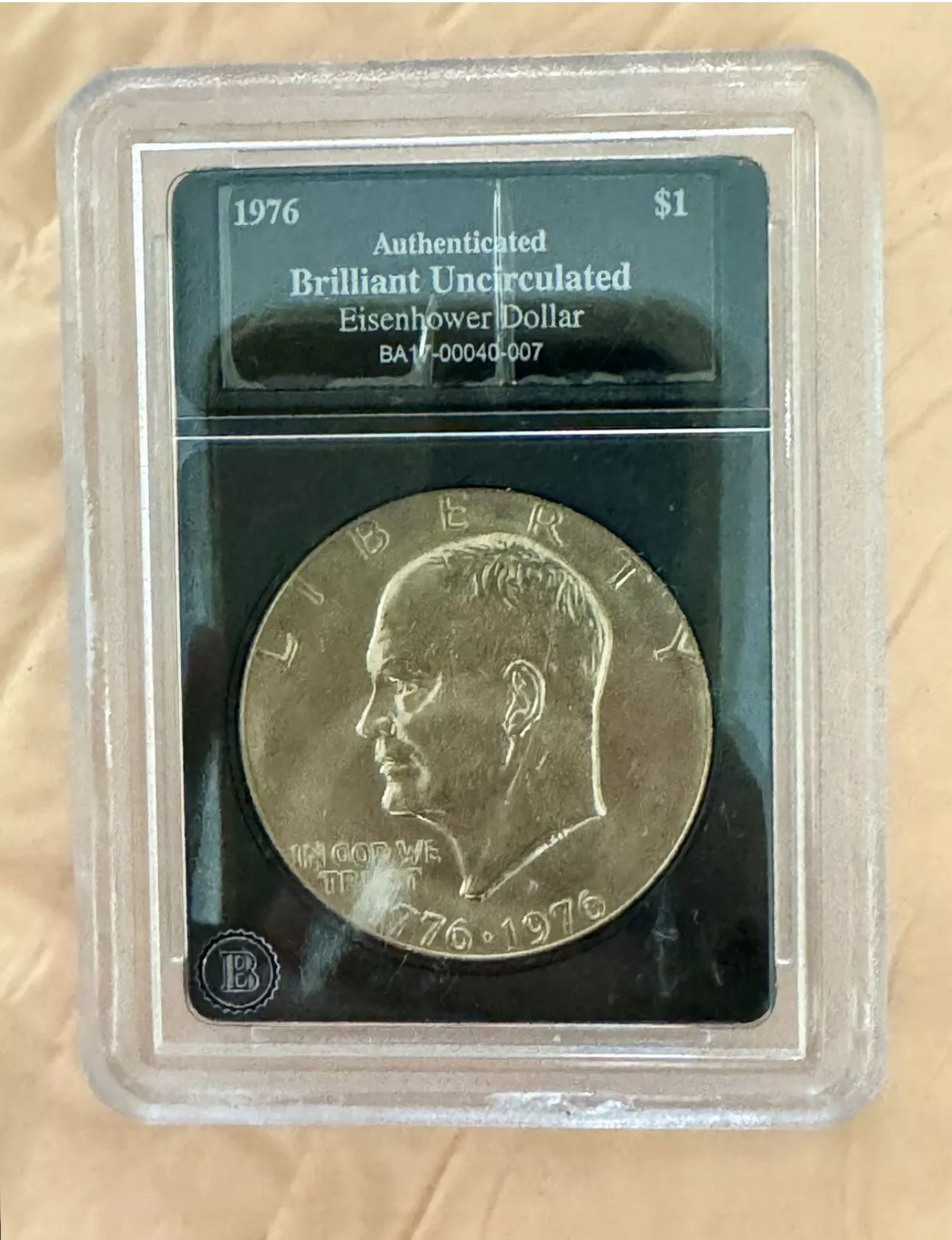 Eisenhower 1976 Authenticated Brilliant Uncirculated #’d