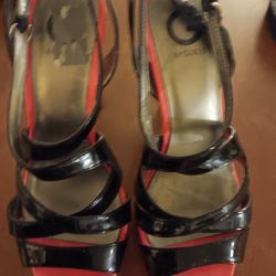 Pink N Black Guess Heels