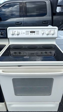 GE glass top stove