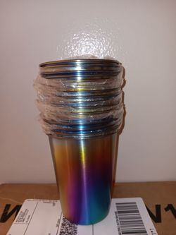 Brand new never used. Stainless steel camping cups 12oz.