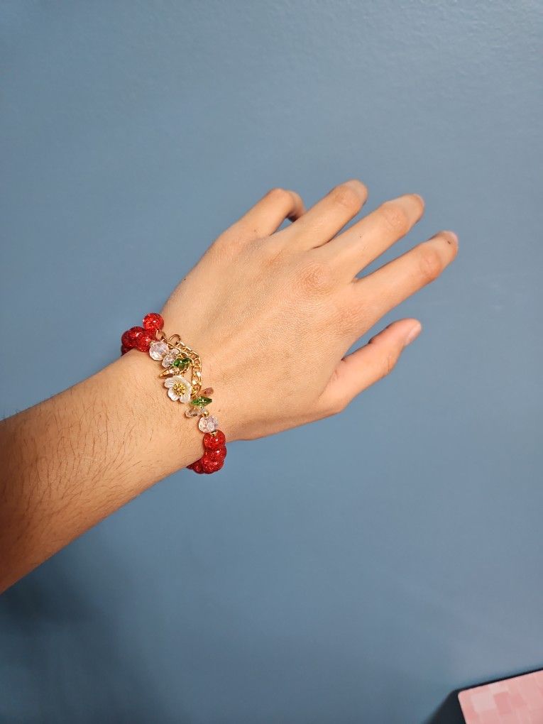 Red Charm Braclet