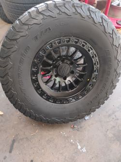 17x9 lock offroad rims 6 lug 6x139 on used tires 35 1250 17