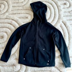 Boys Gap Fit Black Zipper Hoodie | Size 6/7