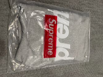 Supreme Box Logo Hoodie Grey size small