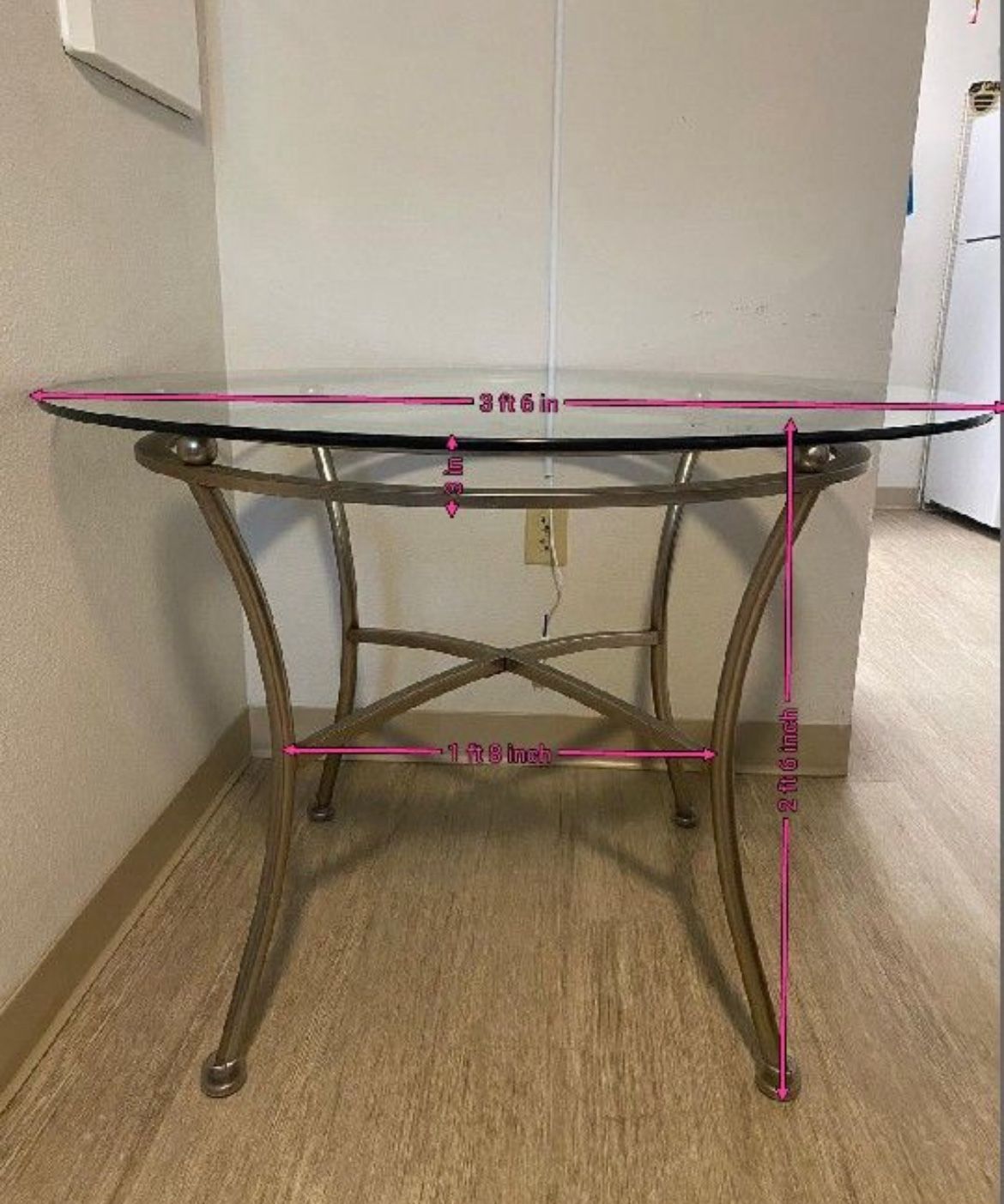 Metal Dining Table Base With Glass Top