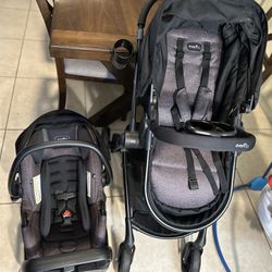 Stroller and Car Seat With Base