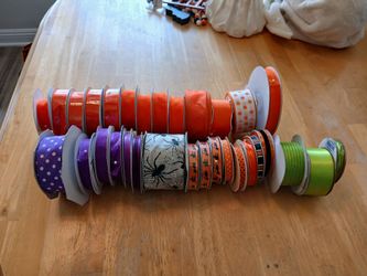 Halloween colored ribbon