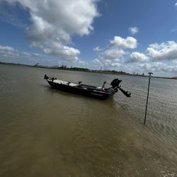 1432 Jon Skiff Jon Boat Alumacraft 15hp Mercury