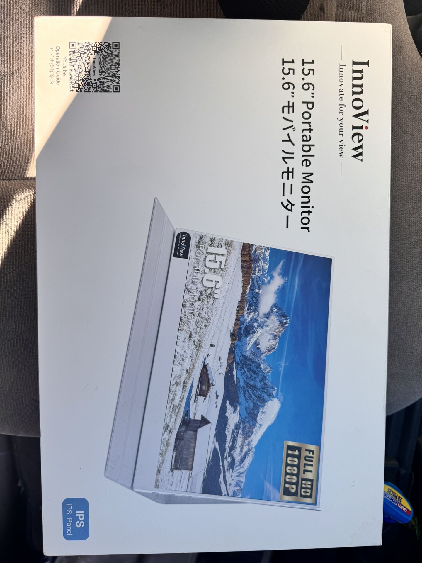 InnoView 15.6 Inch Portable Monitor IPS HDR 1080 FHD External Laptop Monitors with Smart Cover, USB Type-C Mini HDMI Travel Monitors for PC MAC Phone