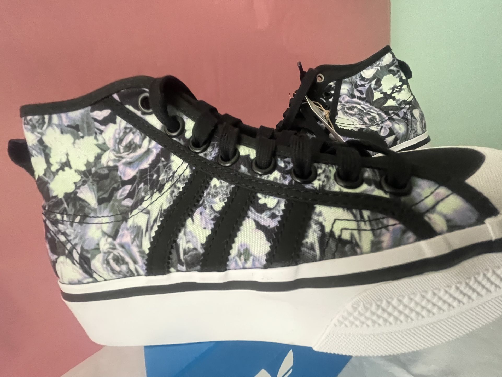 Adidas Nizza Platform Mid Women shoes size Color Core Black