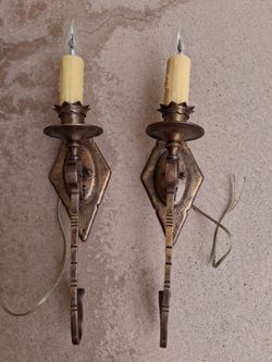 Antique Spanish revival wall sconces