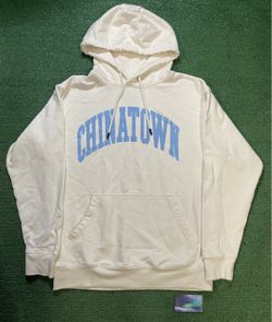 Chinatown Market white & blue arc logo hoodie