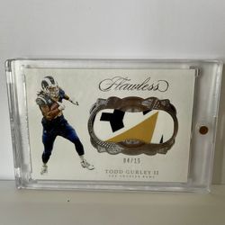 2017 Panini Flawless Todd Gurley II Player-Worn Jersey #/15 POP 1 Rams