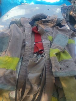 This is the real deal 100% authentic fireman's outfit