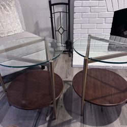2 West Elm Side Tables