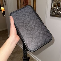 Coach Leather Crossbody Bag in Black