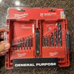 Milwaukee Thunderbolt Black Oxide Drill Bit Set, 21 PC