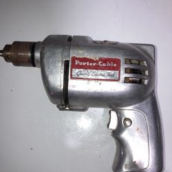 Porter-Cable Model 161 Vintage 1959 Drill 1/4" Cap 115V AC-DC 2A 2400RPM