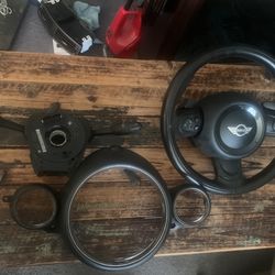 Mini Cooper Steering Wheel, Turn Signals, Gauge Bezel