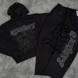 Sp5der Rhinestone Punk V2 Hoodie