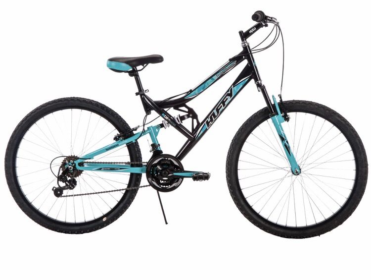 Huffy 26” Trail Runner Mountain Bike with Flex Cable Lock and Night Lights