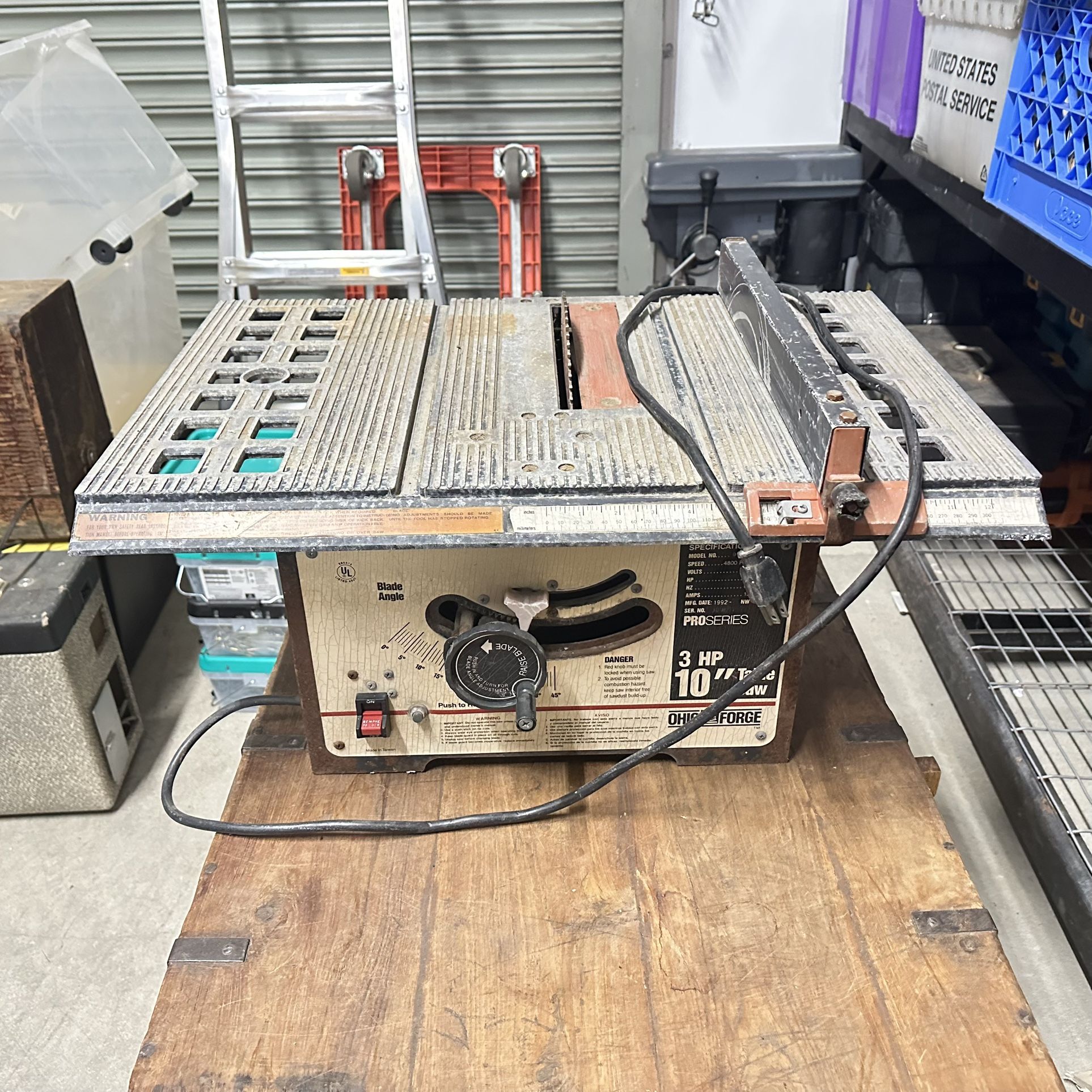 Ohio Forge 3hp 10” Table Saw