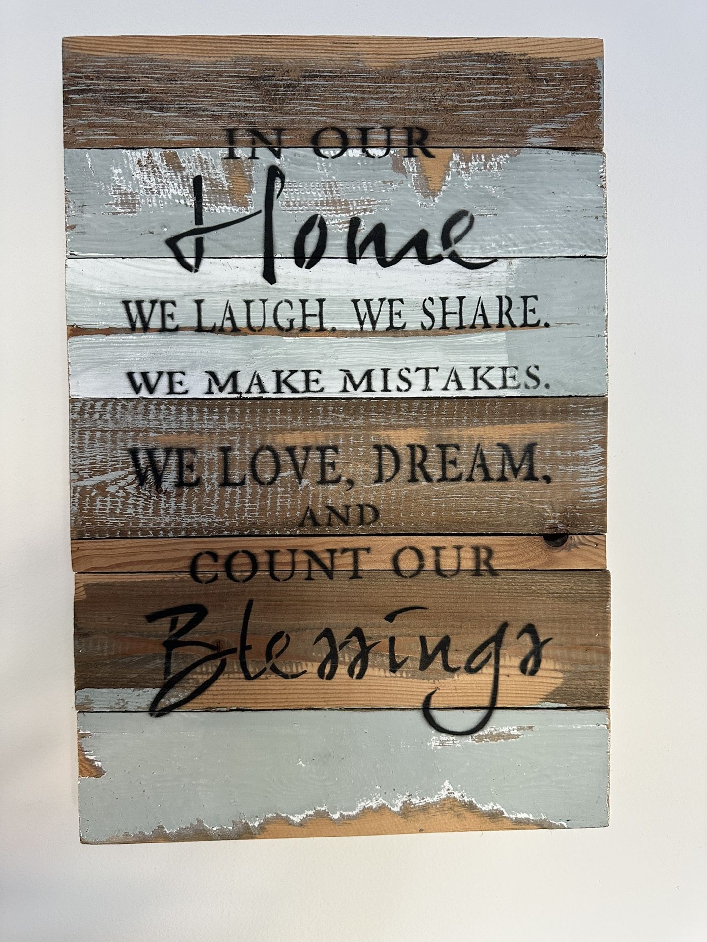 Wall art “In Our Home”
