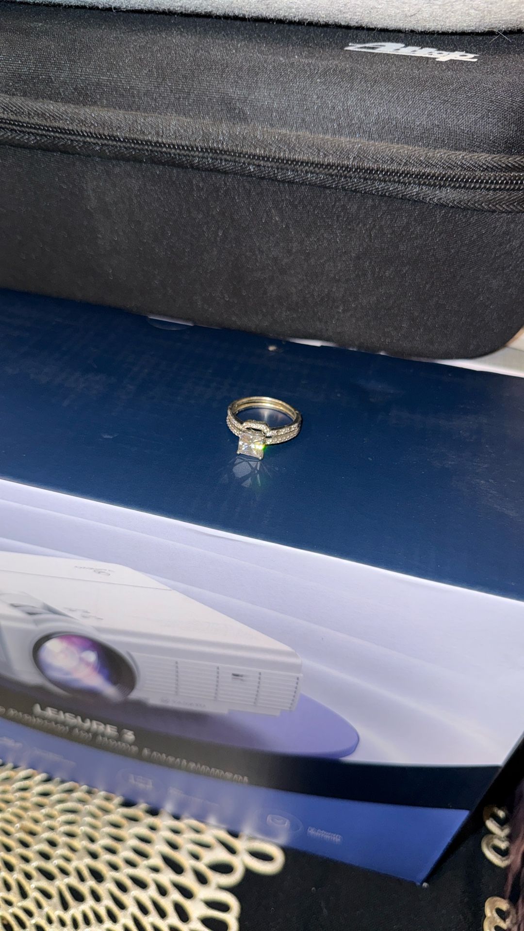 Moissanite 2 Piece Wedding Ring 